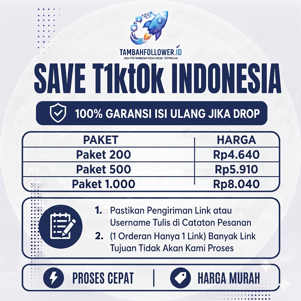 Save T1kt0k Real Akun Indonesia - 100% Bergaransi Isi Ulang Bila Drop
