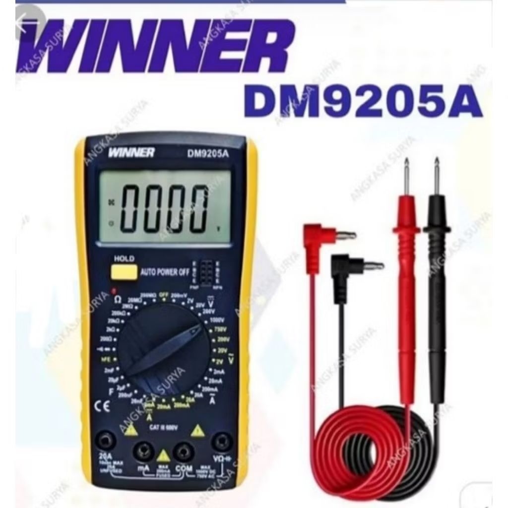 Tester Digital Winner DM9205A Original / Multitester Avometer Multi Meter DM 9205 A