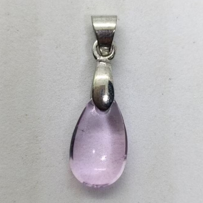 Liontin Bandul Batu Akik Amethyst . Tetes Air