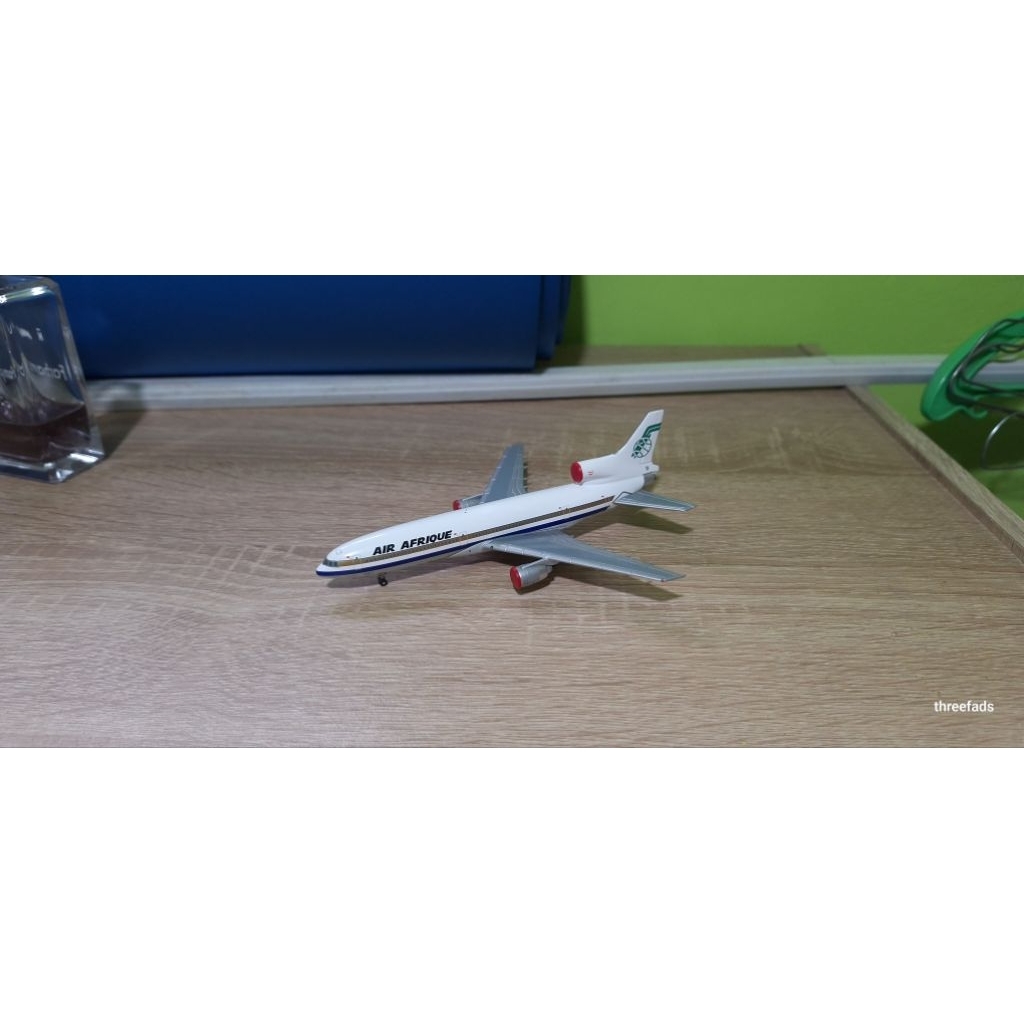 Diecast Pesawat Air Afrique Lockheed L-1011-385-1 TriStar 1 rego N185AT BBOX skala 1:400