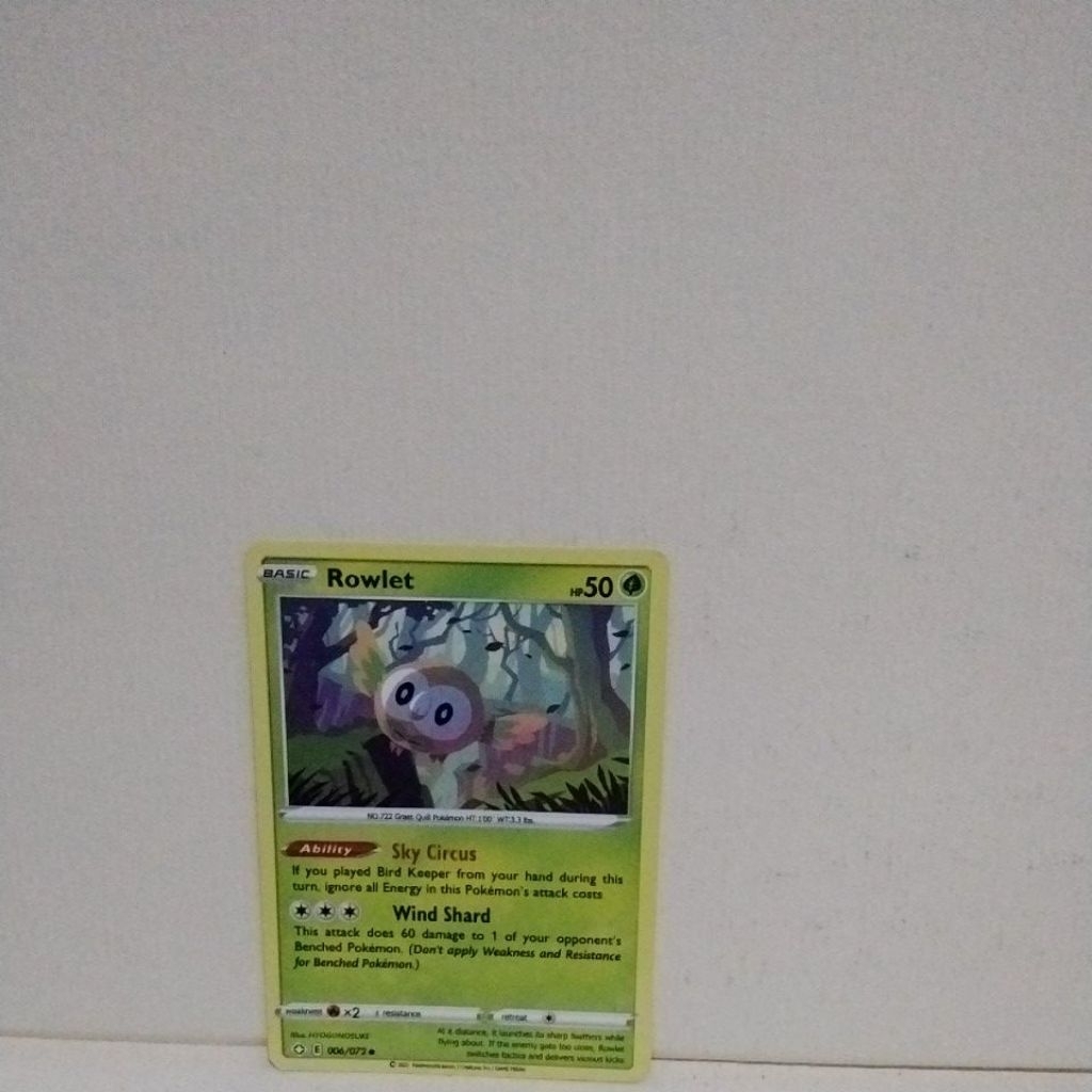Paket Kartu Pokemon Rowlet