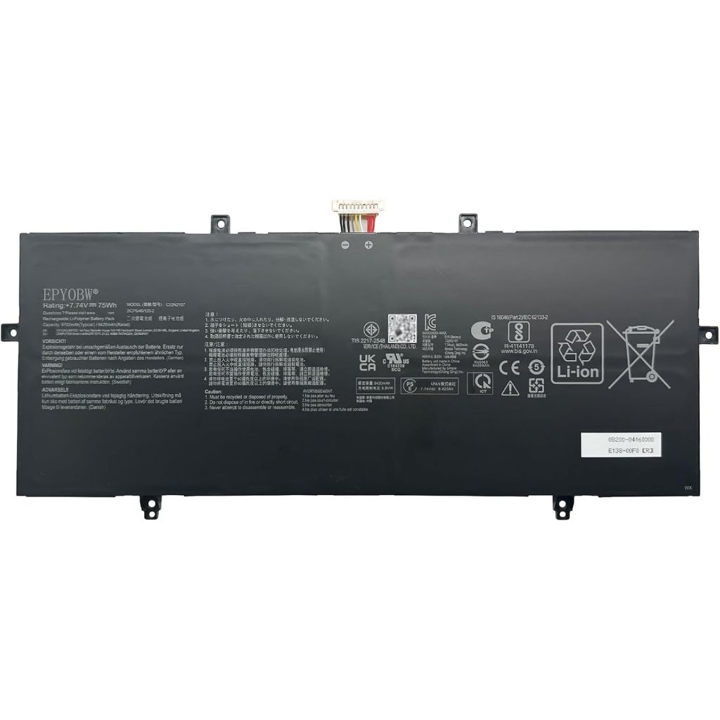 C22N2107 Battery 75Wh 0B200-04160000 | Compatible with Asus ZenBook 14 OLED UM3402 UM3402DA UM3402MA
