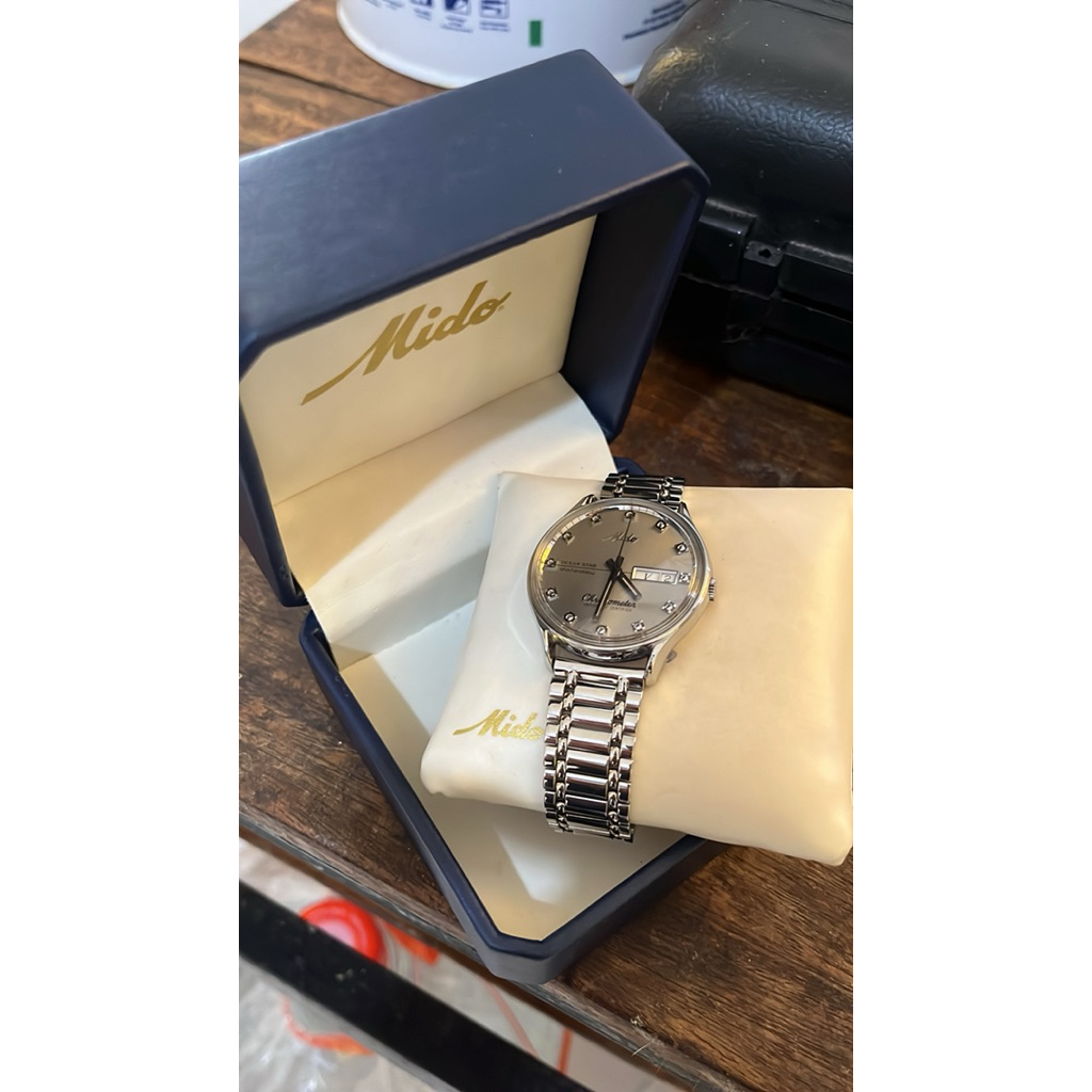 (Bisa Nego) Jam Tangan Pria Mido Ocean Star Datoday Chronometer Vintage Automatic