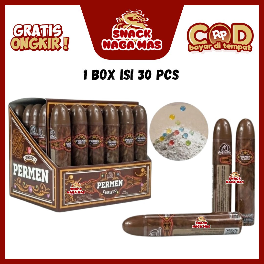 3K PERMEN CHOCOLATE COKELAT CERUTU [1 BOX ISI 30 PCS]