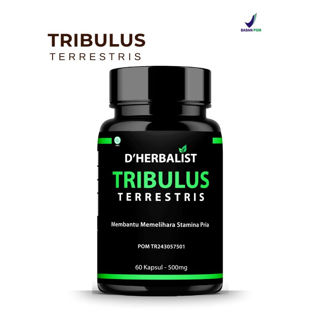 Tribulus Terrestris BPOM 500Mg 60 Kapsul - Membantu Meningkatkan Stamina dan Masa Otot