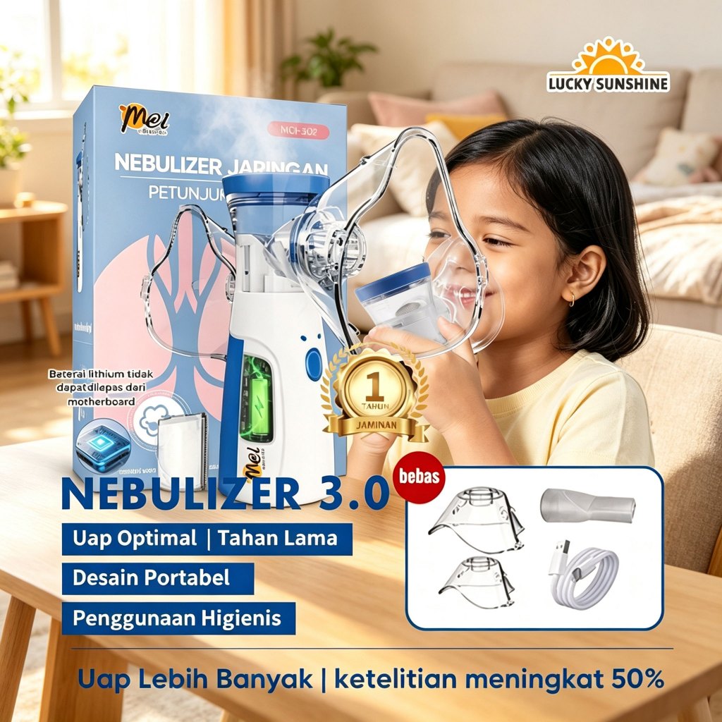 Handheld Inhaler Mesh Nebulizer Mesin Alat Uap Nebulizer Anak Dan Dewasa Nebulizer Portable Mesh Ala