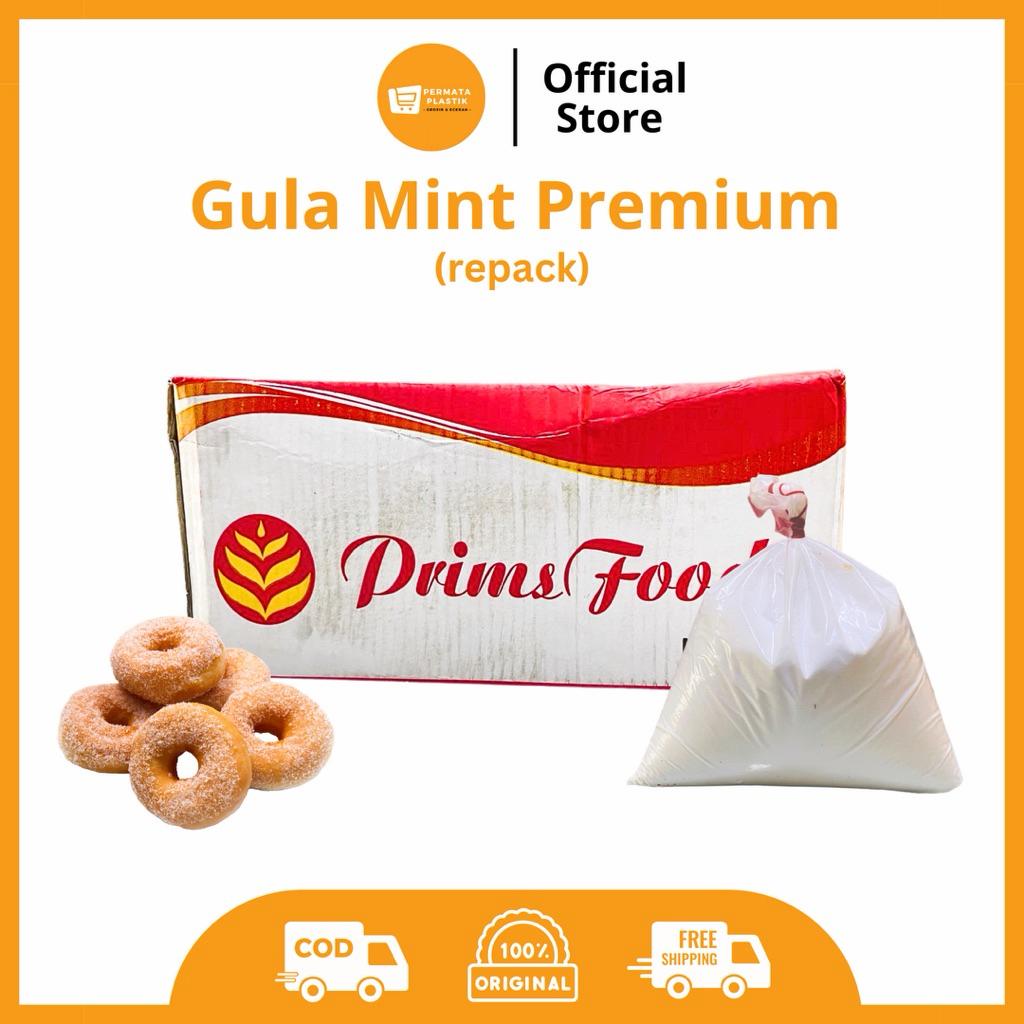 Tepung Gula Mint Topping Donat Premium Prims Food (REPACK)