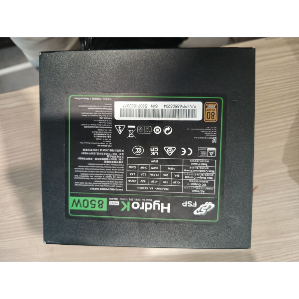 FSP HYDRO K 850W 80+Bronze