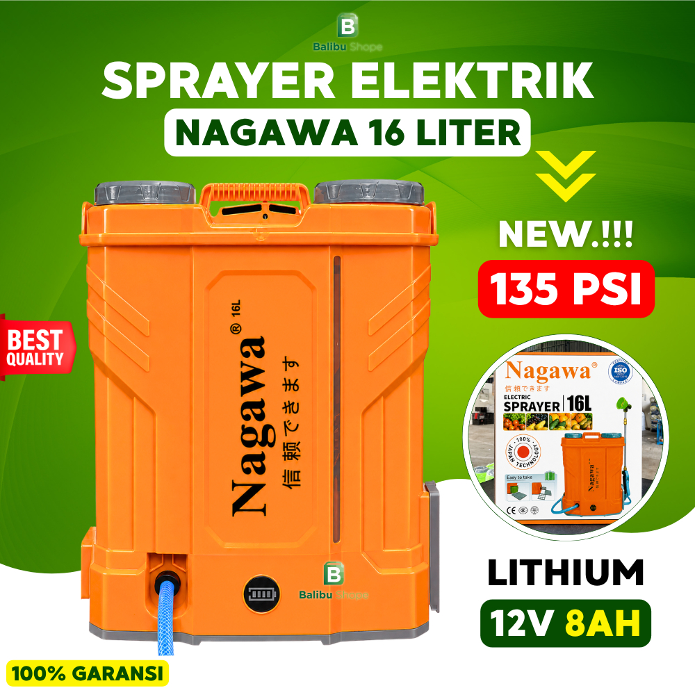 Sprayer Elektrik Yokohama/Nagawa 16 Liter Alat Semprot Hama Tanaman