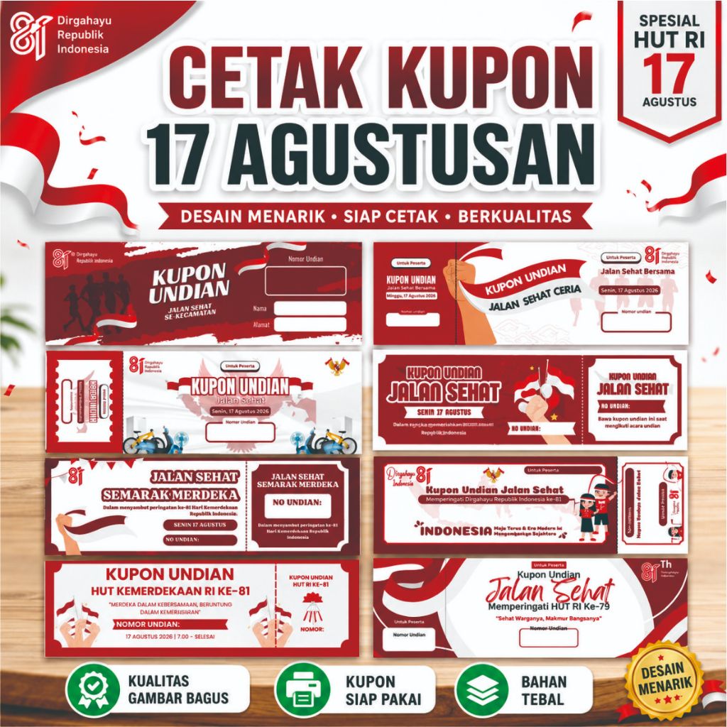 CETAK KUPON KARCIS CUSTOM Satuan kupon custom kupon undian kupon karcis parkir kupon hadiah kupon