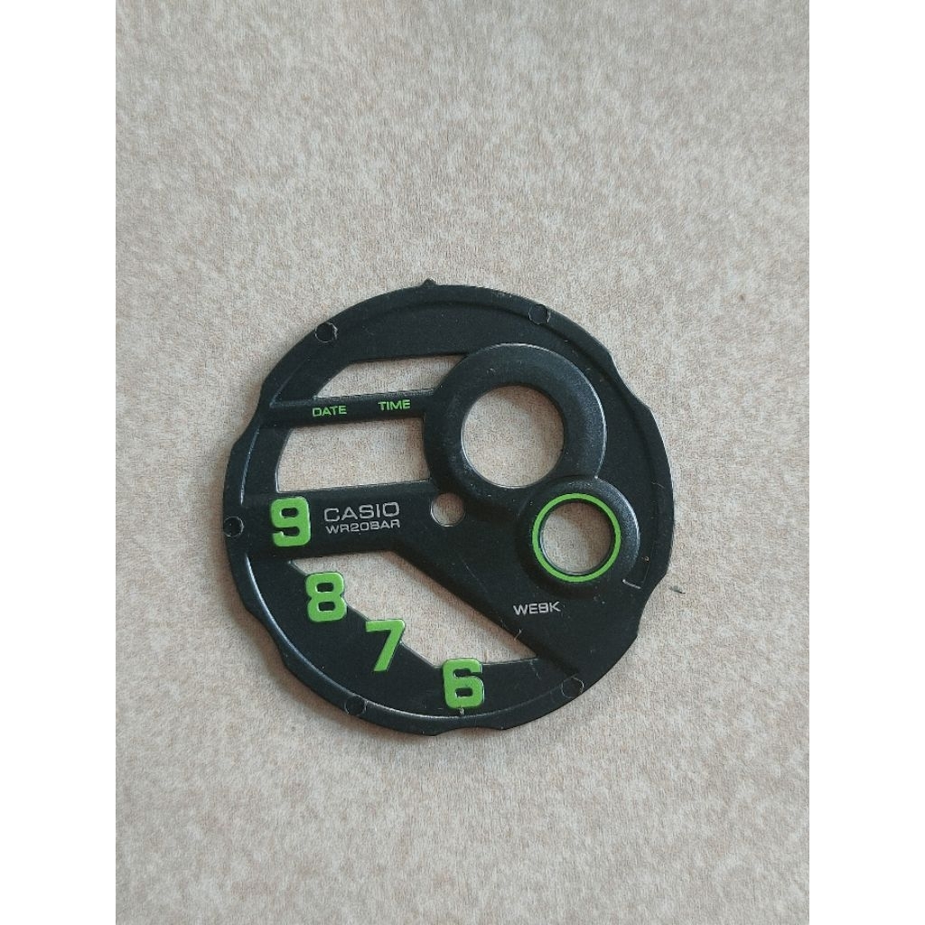 plat arloji casio ukuran 34,7 mm
