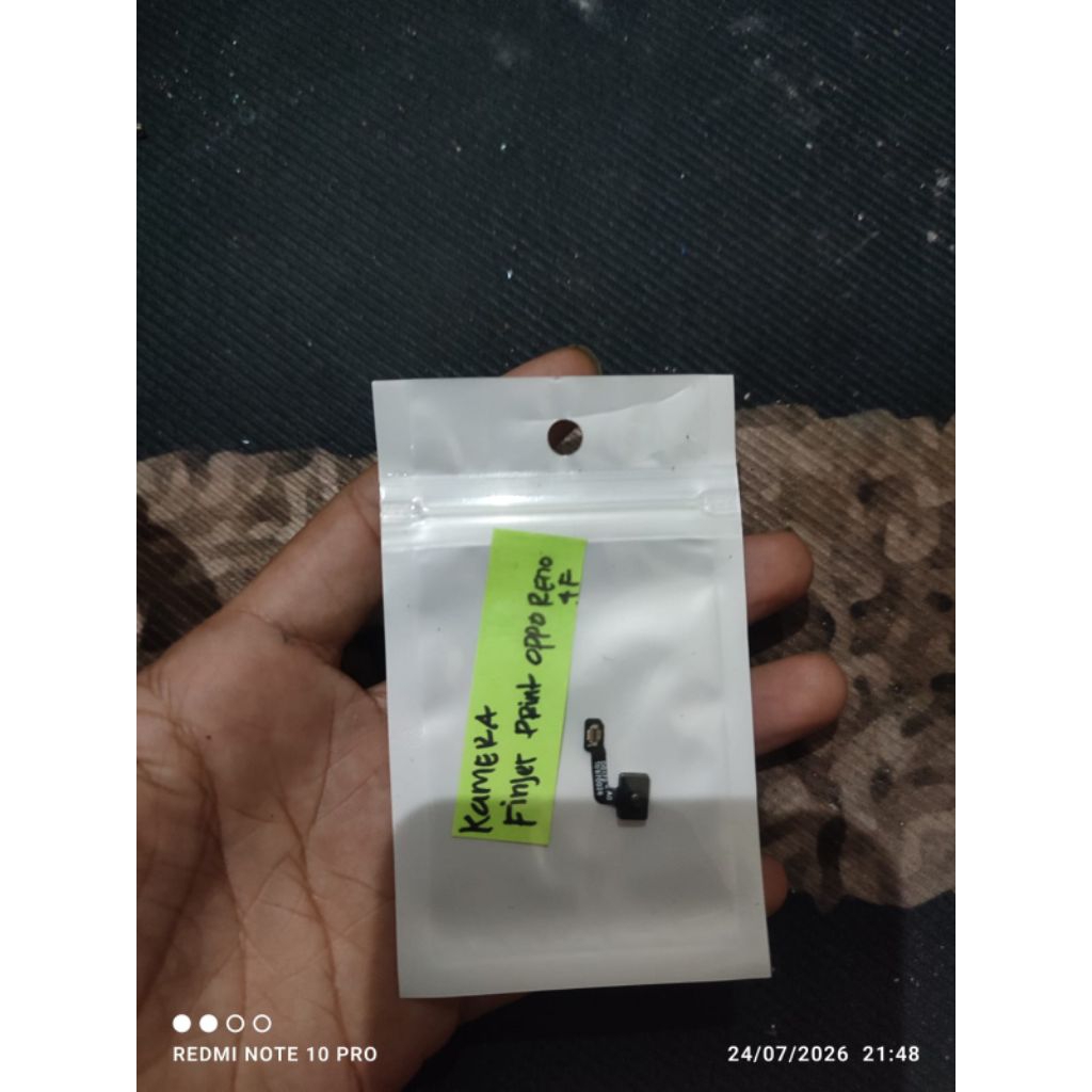 kamera sidik jari atau sensor sidik jari Oppo reno 4f bekas ORI COPOTAN normal