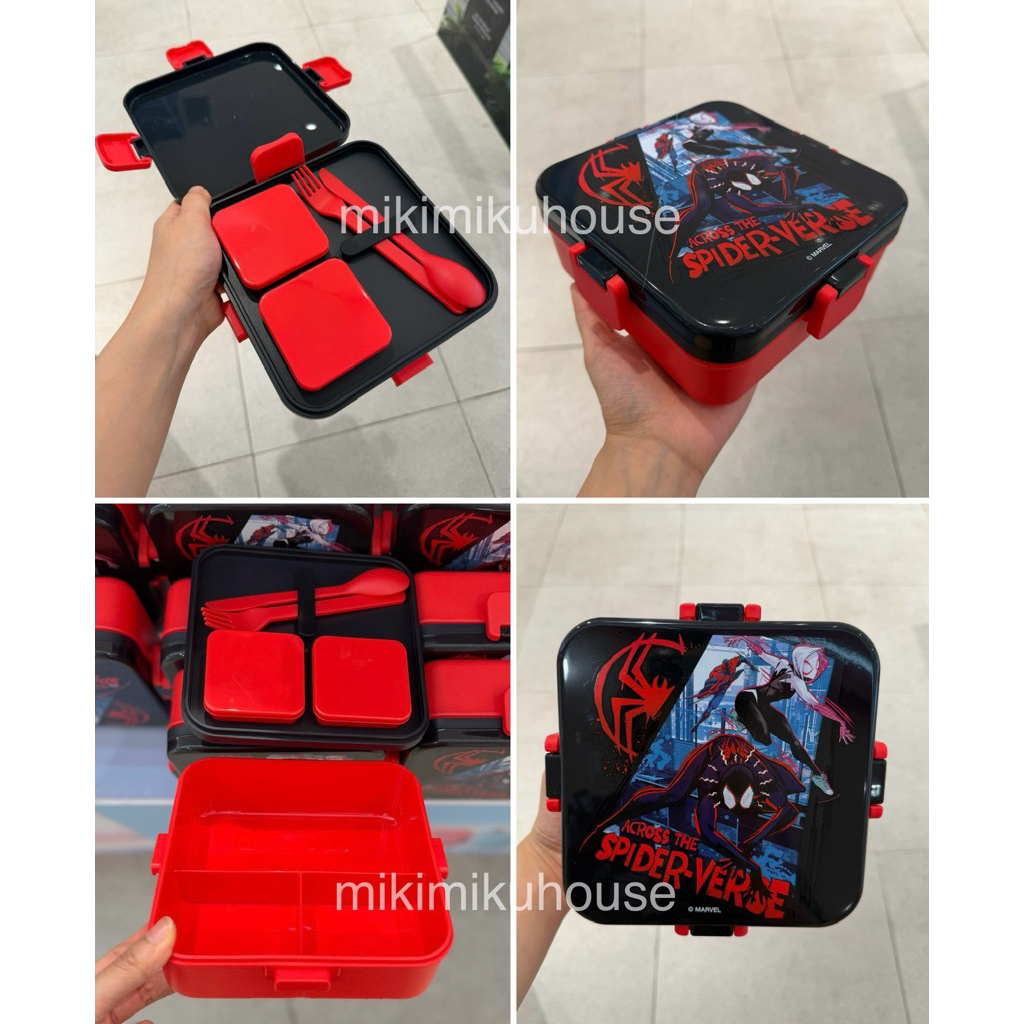 MINISO SPIDERMAN LUNCH BOX MARVEL SPIDER MAN KOTAK MAKAN SPIDER-MAN KOTAK BEKAL SPIDEY READY STOCK M