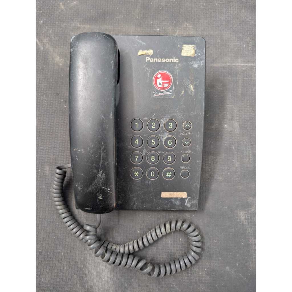 Telepon Rumah / Telepon Kabel Kantor Panasonic KX-TS505MXB Hitam Second