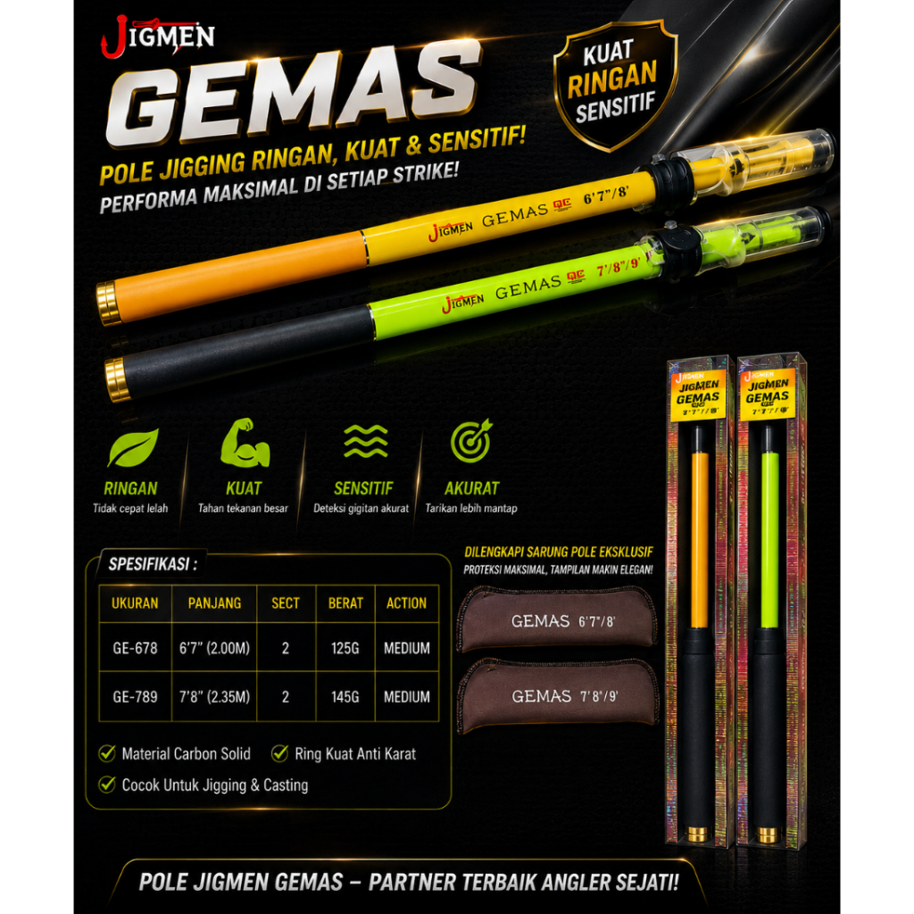 Pole / Tegek Merk Jigmen Gemas