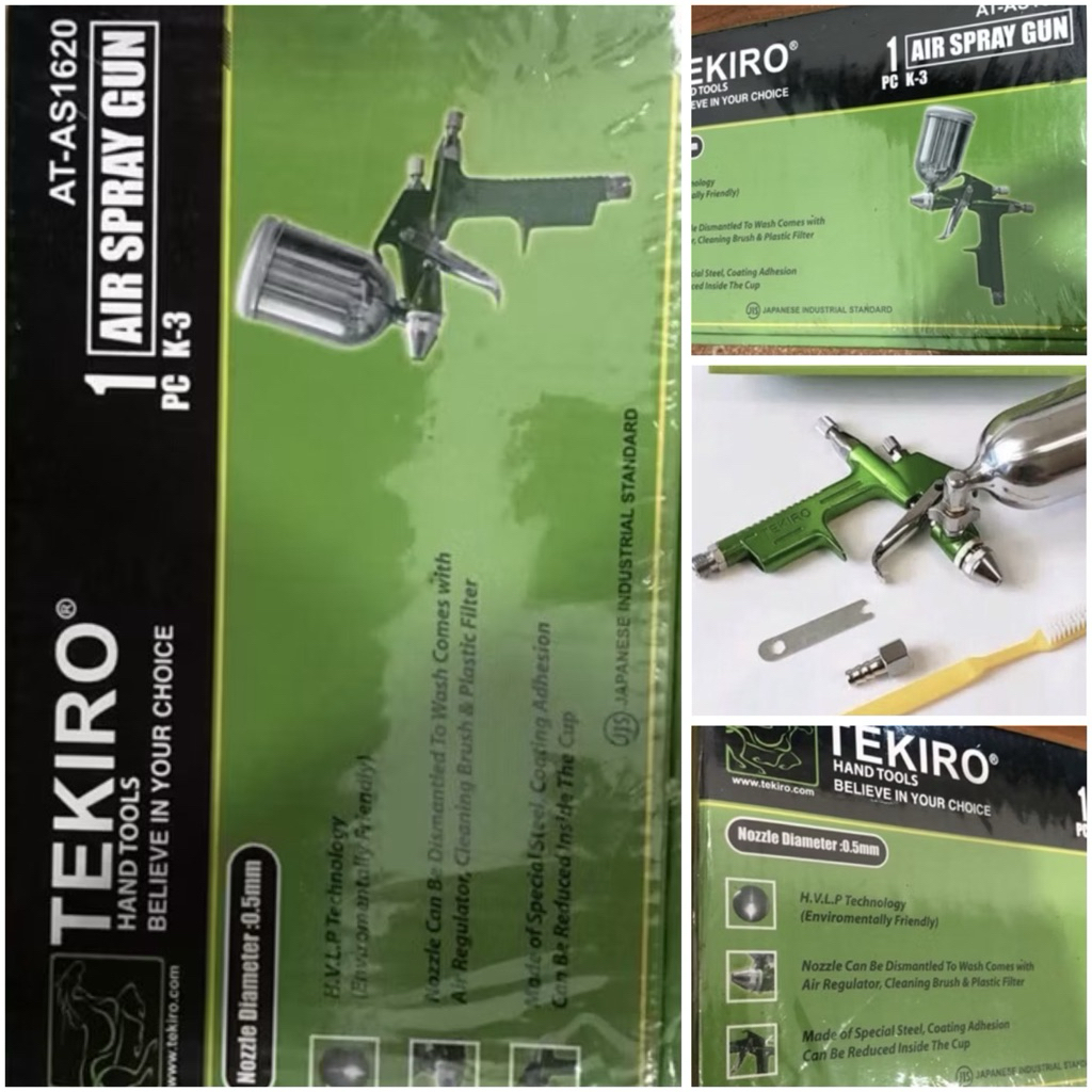 K-3 TEKIRO Spray gun cat tekiro k3. Atas kecil 200cc semprot cat tekiro original asli nozel 0.5 air 