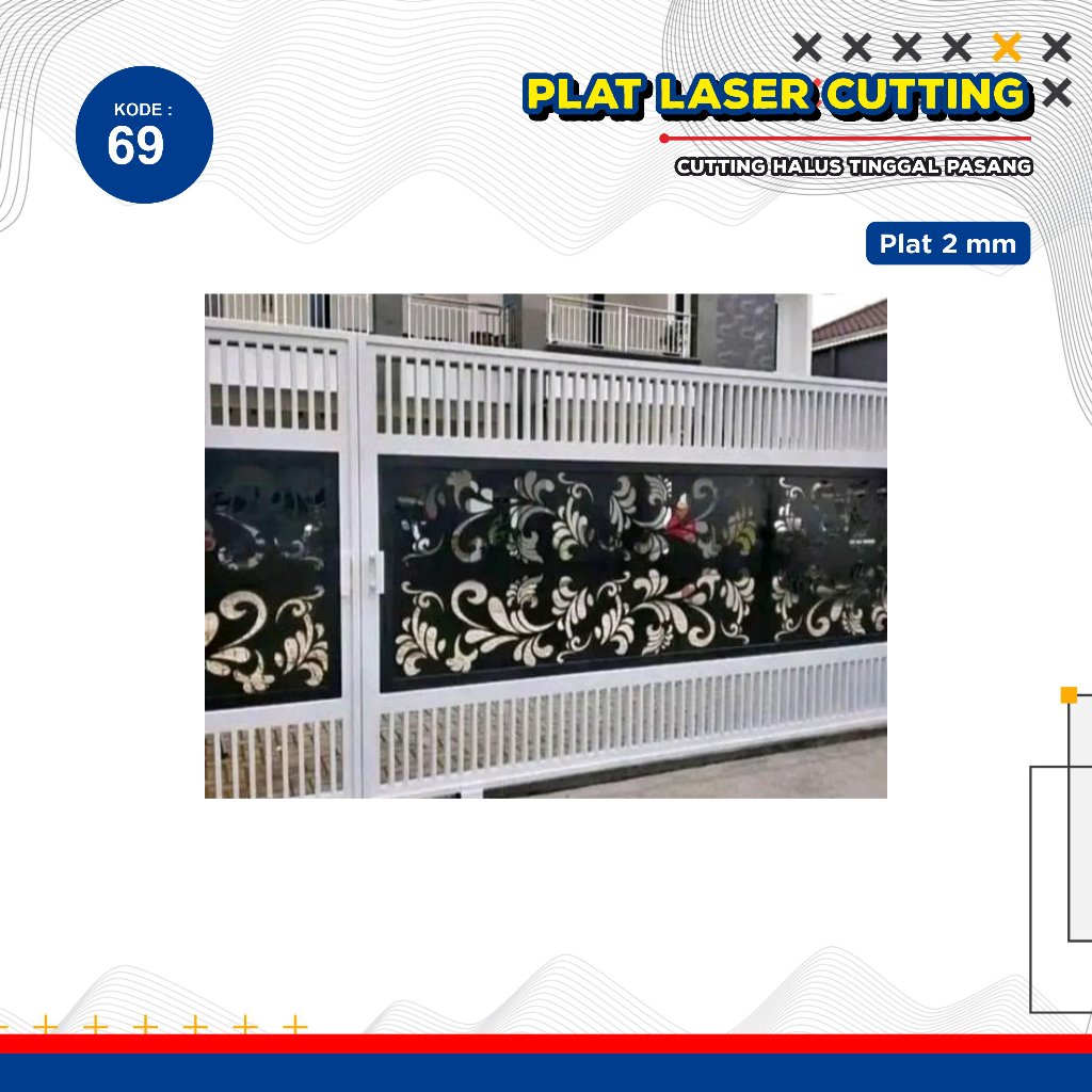 Laser Plat Pagar, Ornamen Pagar, Krawangan, Plat Cnc, Plat Cutting, Laser Cutting Custom 69