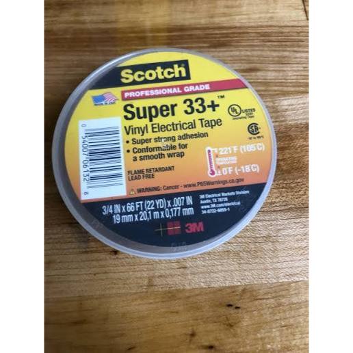 3M Scotch Super 33+ Vinyl Electrical Tape - Isolasi Listrik | Isolasi Listrik 3M Scotch Super 3++