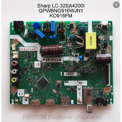 Mainboard TV Sharp LC-32SA4200I LC 32SA42001 32SA4200X QPWBNG916WJN1