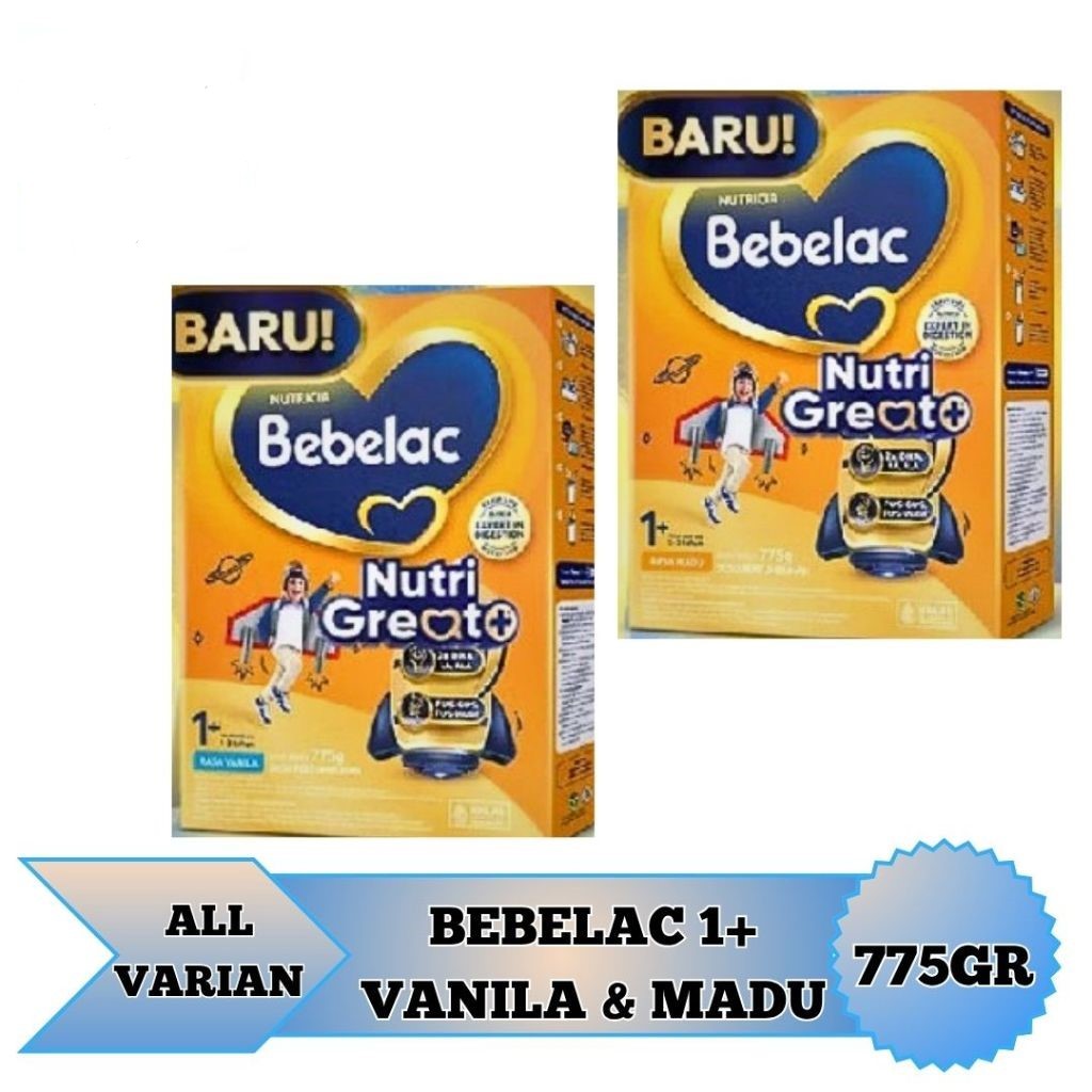775g susu bebelac 1+ / 3+  rasa vanila / madu 775g