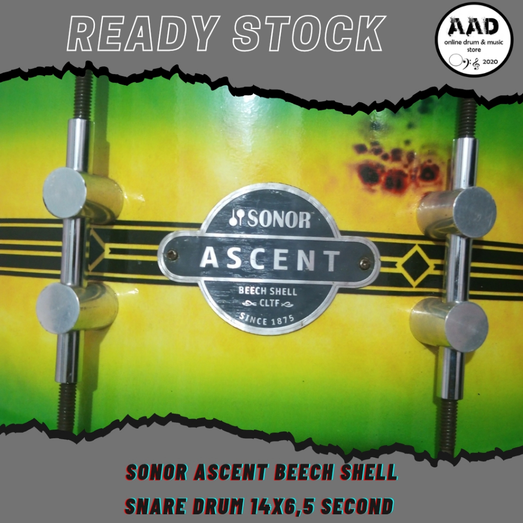 Sonor Ascent Beech Shell Snare Drum 14 x 6,5 inch - Second Like New
