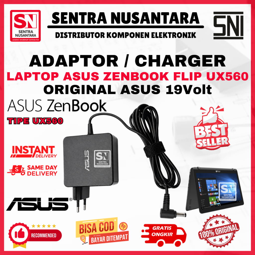 Adaptor Charger Laptop ASUS ZENBOOK FLIP UX560 Series | Adaptor Laptop ASUS ZENBOOK FLIP UX560 Serie