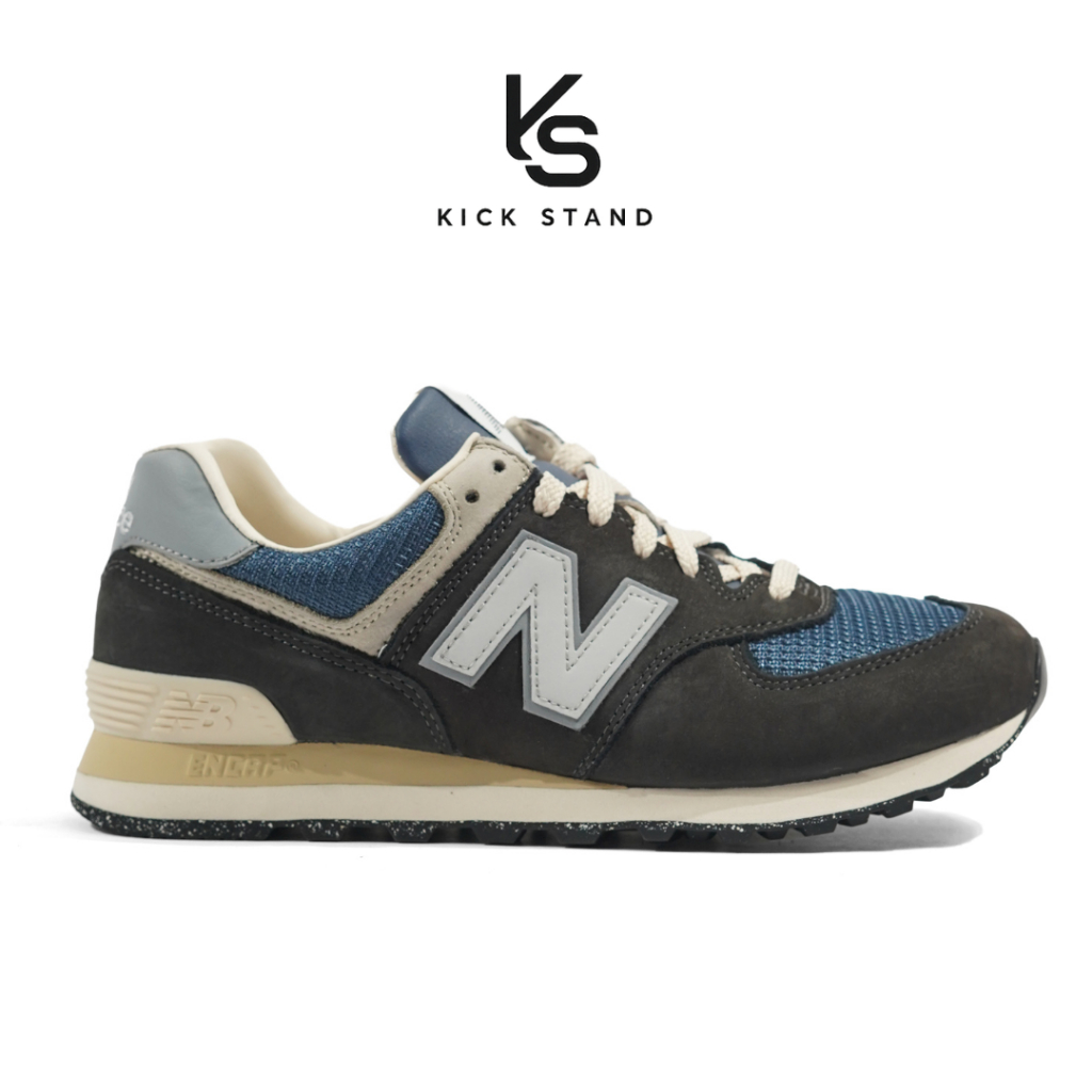 Sepatu Sneakers Unisex NB 574 Black Cement Slate Grey U574SGG Original Bergaransi