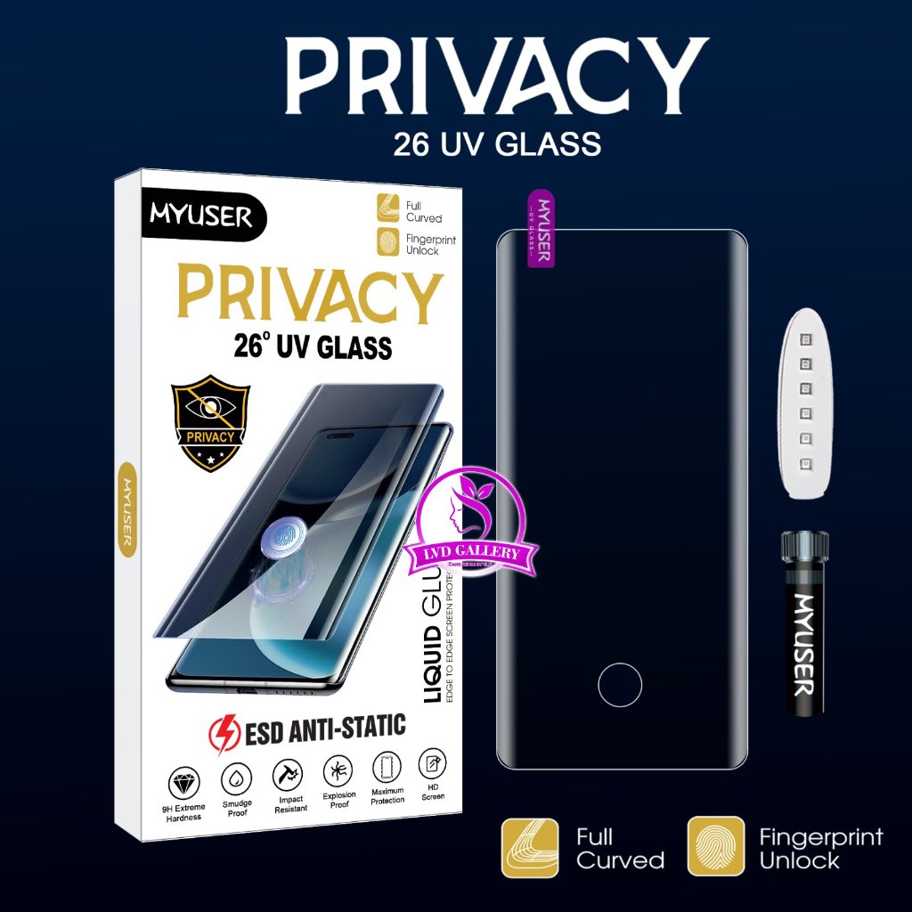 UV Anti Static - Xiaomi 11 Xiaomi 11 Pro Xiaomi 11 Ultra Tempered Glass Privacy Anti Spy Antigores F
