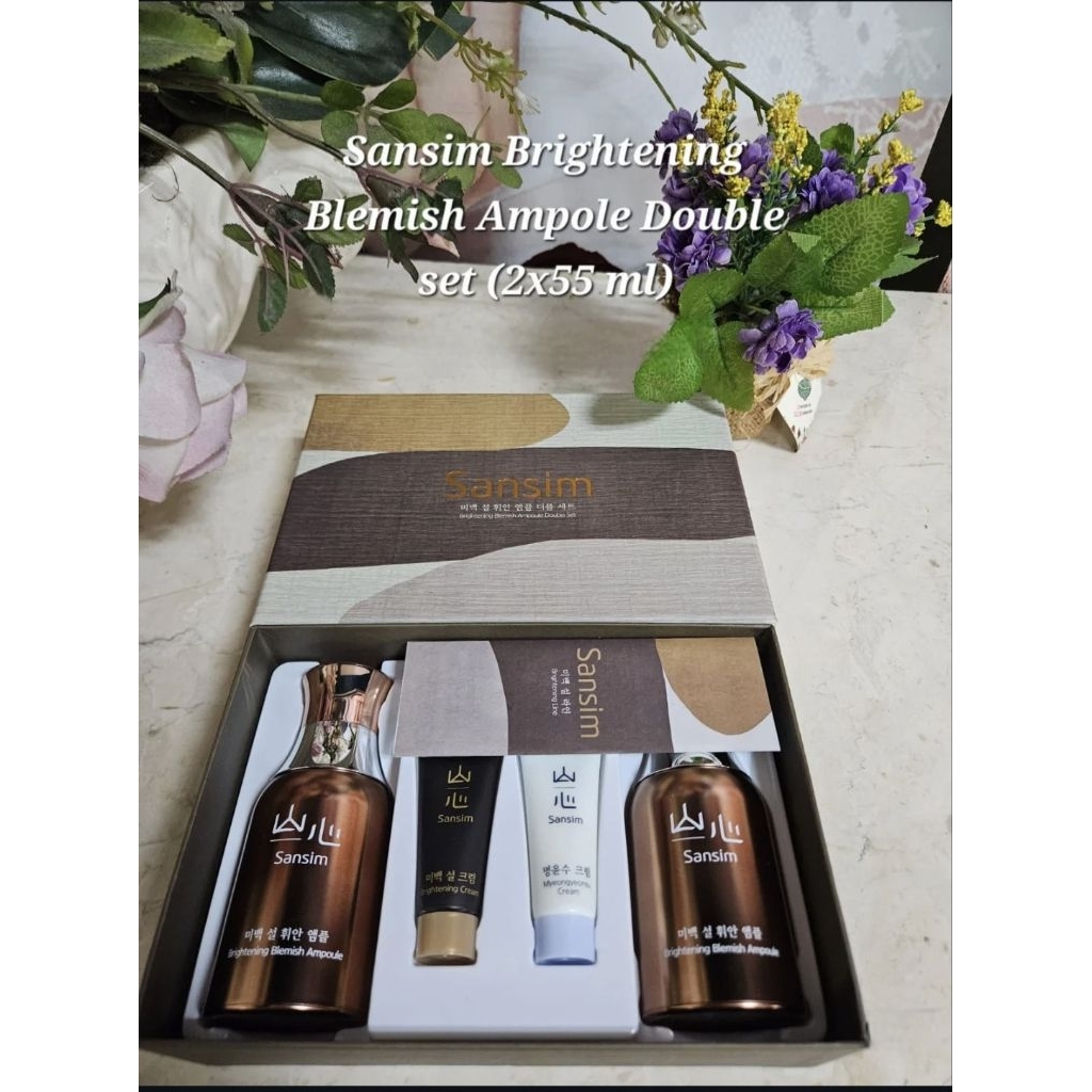 Jutanhak Sansim Brightening Blemish Ampoule Double Set / Serum Pencerah Wajah Korea