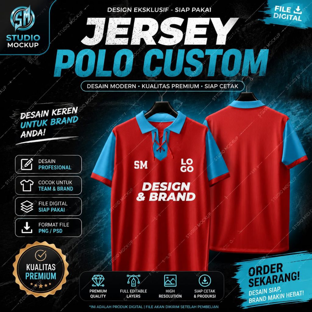 Mockup Jersey Vintage - File Pixellab