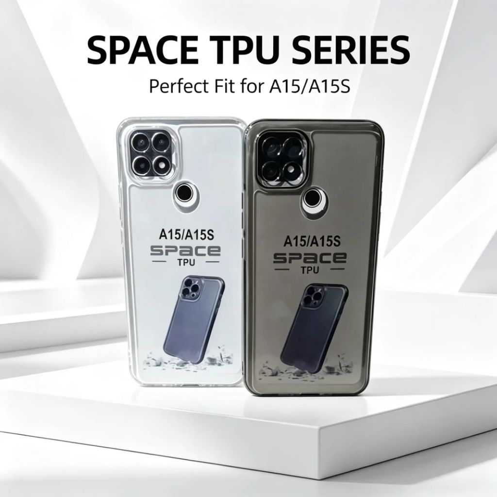 [Hamdani]SoftCase Casing Oppo A15/A15S Silikon Bening Transparan Pelindung Belakang HP Camera