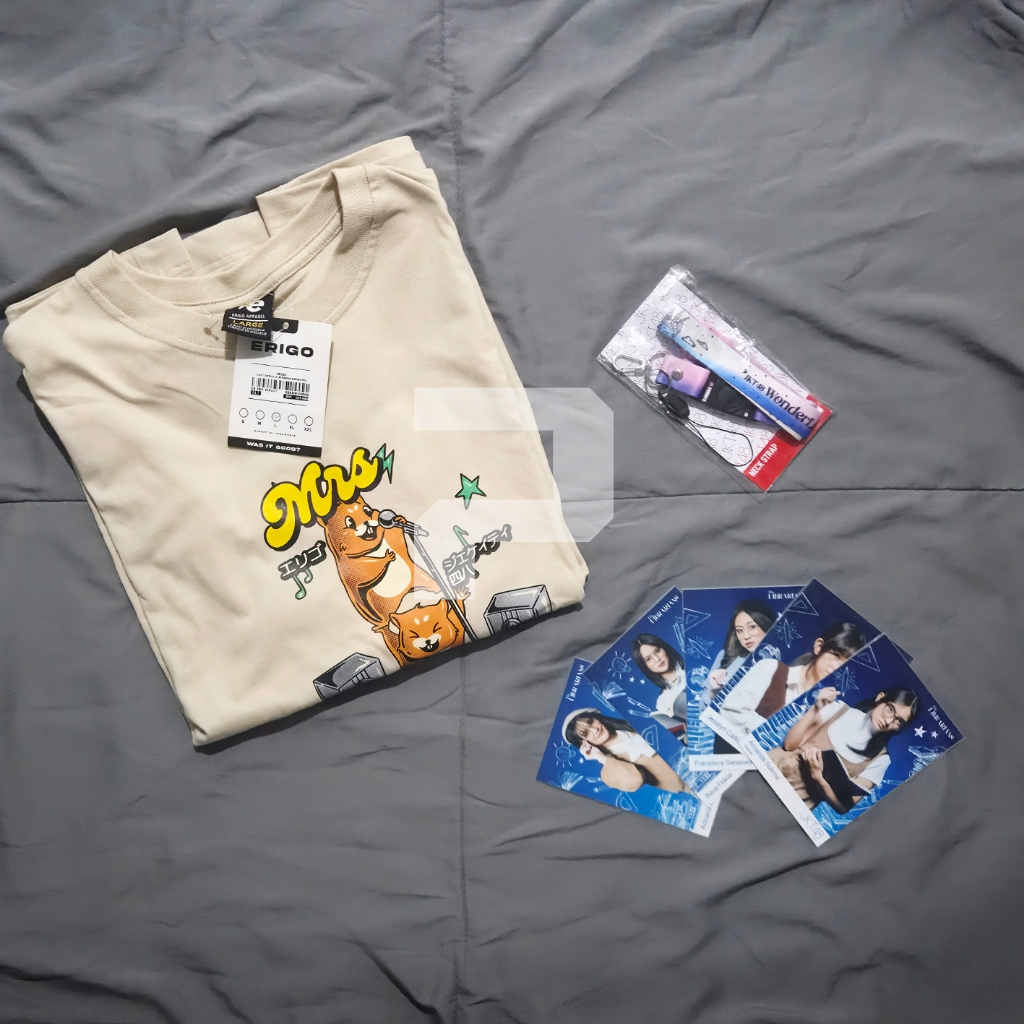 Bundle Kaos Erigo Muthe & Marsha + Lanyard + 5 Photopack