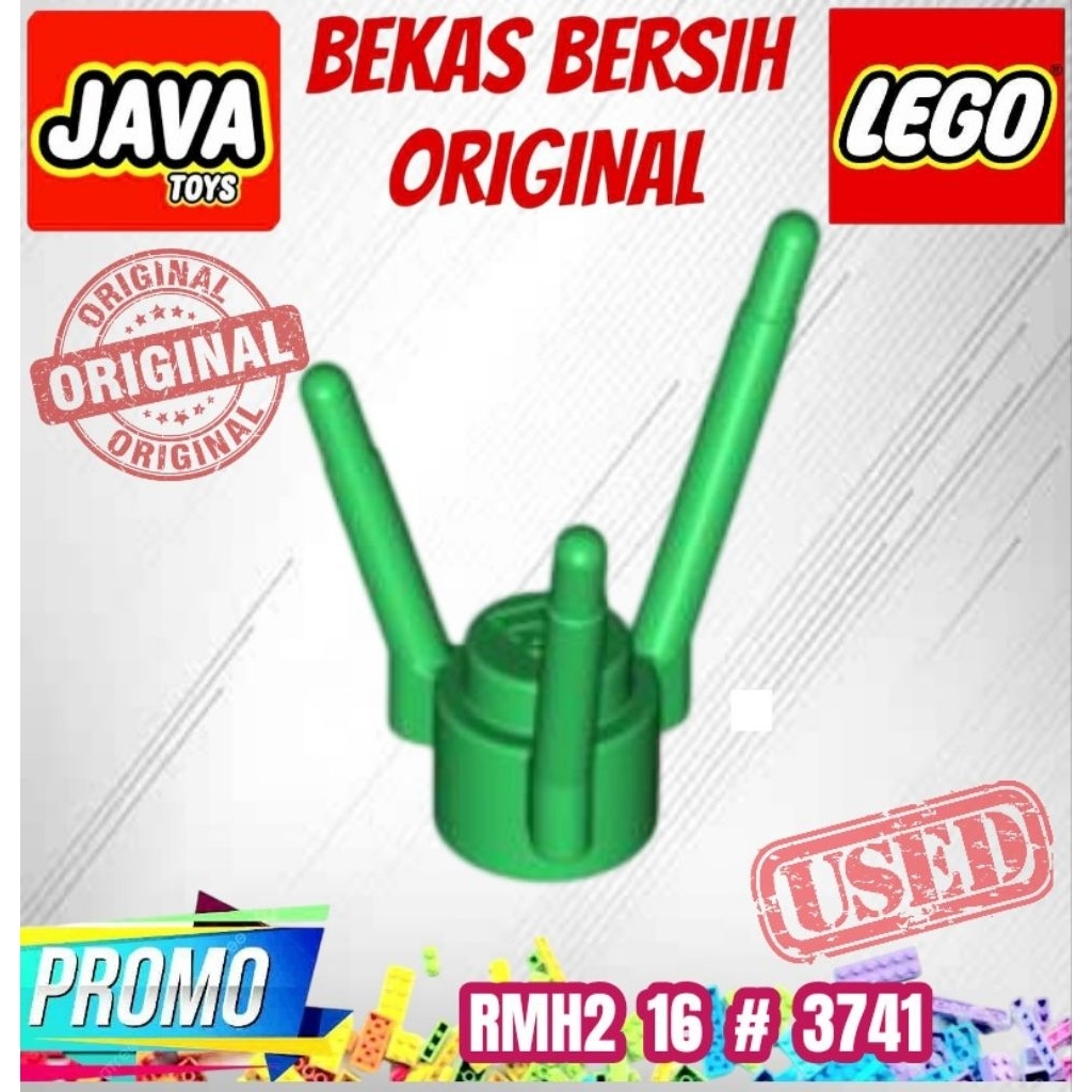 PART LEGO CITY ORI ( RMH2 16 # 3741 ) LEGO CITY Plant Flower Stem Bekas Layak Pakai
