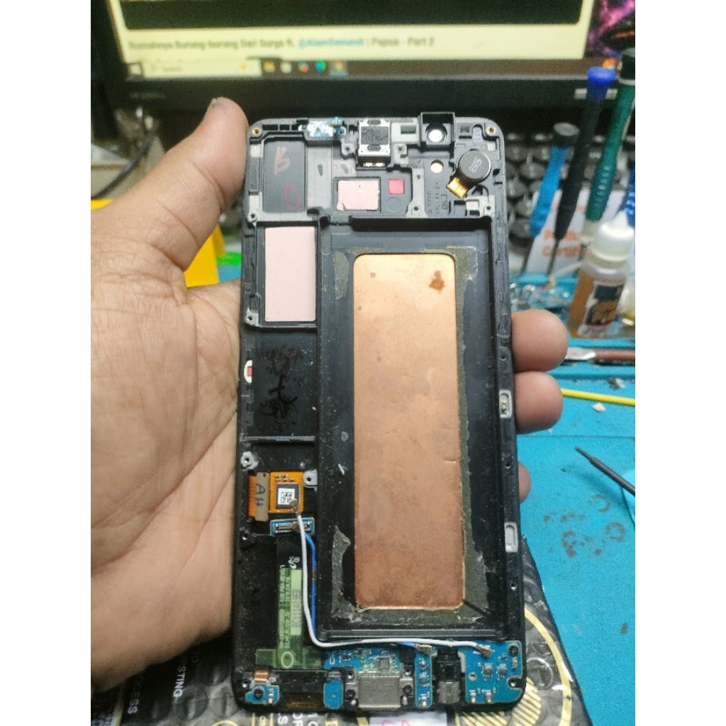 lcd samsung a8 star ori copotan