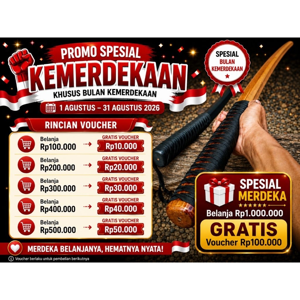 pedang kayu bokken melengkung