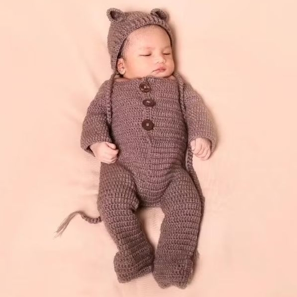 Baju Newborn bayi Photoshoot Beruang