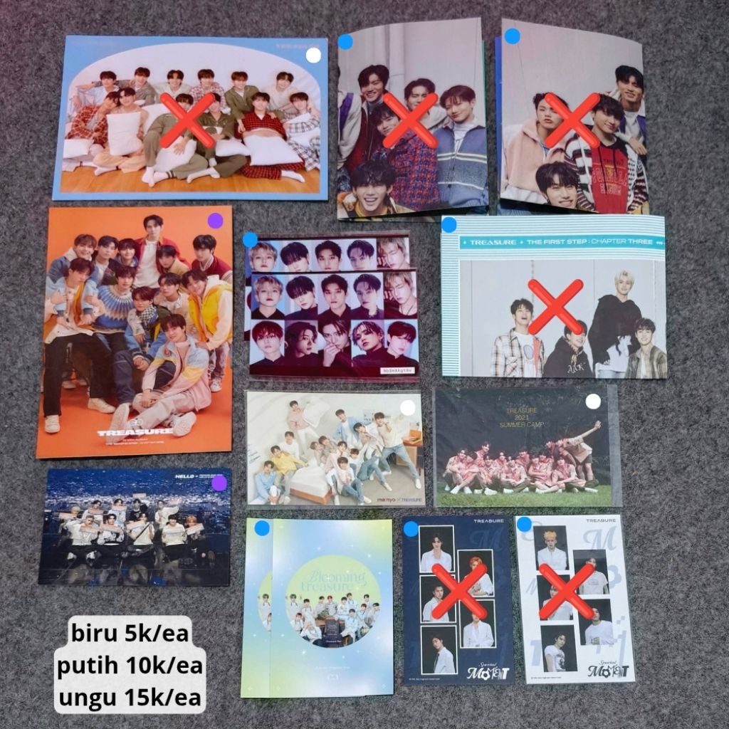 [WAJIB CO BUNGKUS] SALE TREASURE postcard poster welcol jikjin album tss reboot jp tfs hello kit man