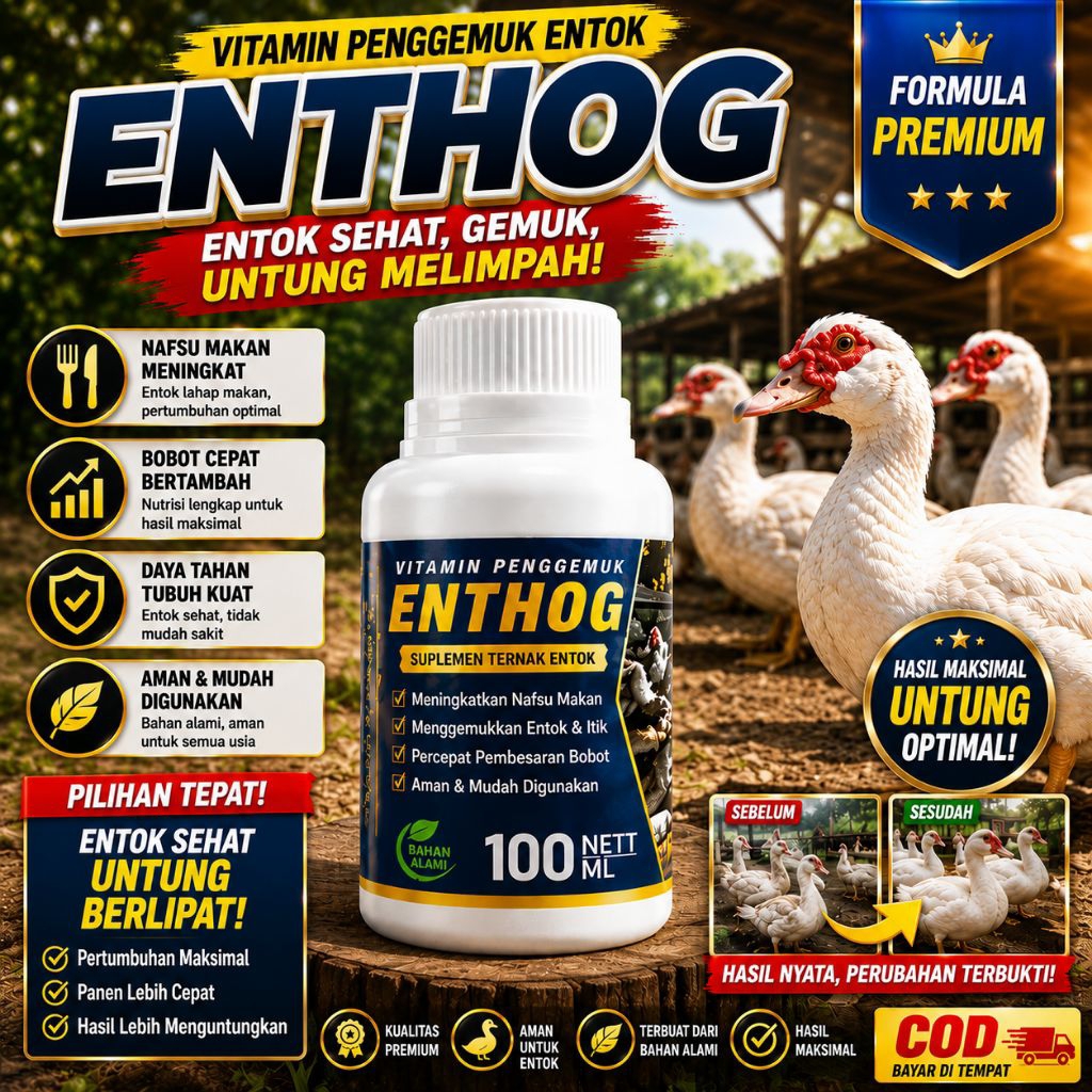 Vitamin Entog Penggemuk Pemercepat Pertumbuhan Entog Booster Entog Nafsu Makan Tinggi