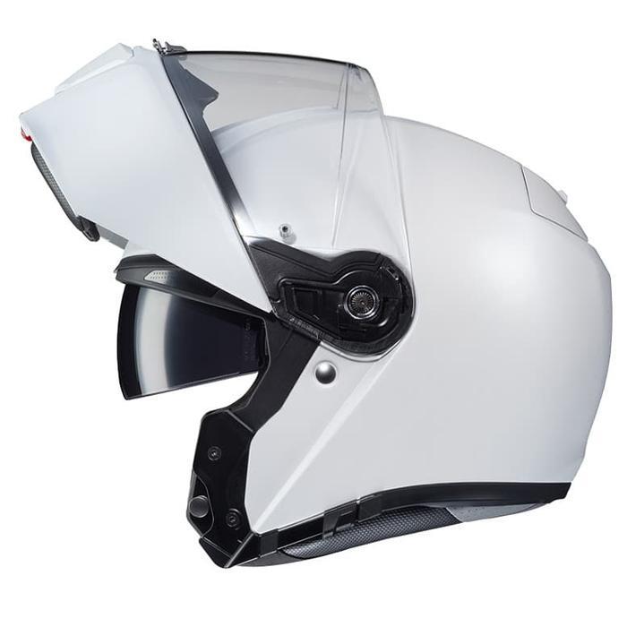 HJC RPHA90 SEMI FLAT PEARL WHITE DOFF MODULAR ORIGINAL HELM HJC MODULAR