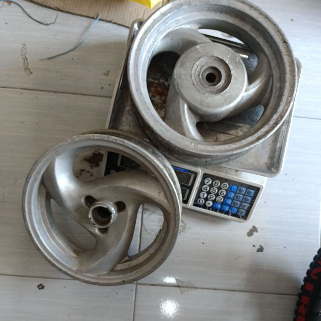 velk set ring 10 jari depan belakang almunium bahan monkey kymco