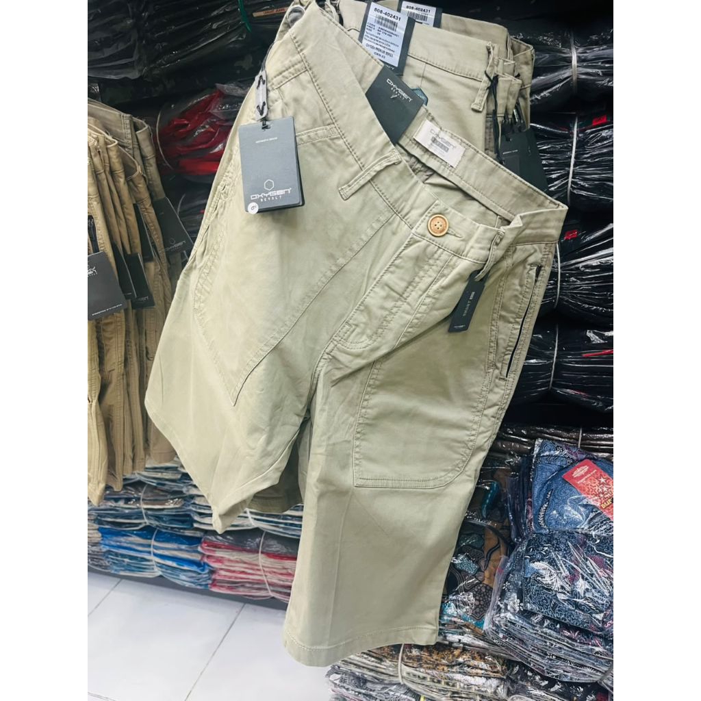 celana pendek katun OXYGEN PREMIUM ORIGINAL / celana chinos distro cowok