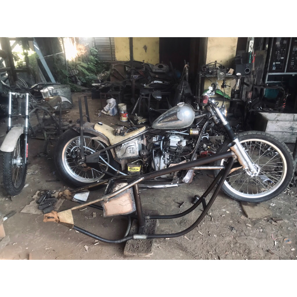Ready frame chopper / bobber polosan pnp komstir honda