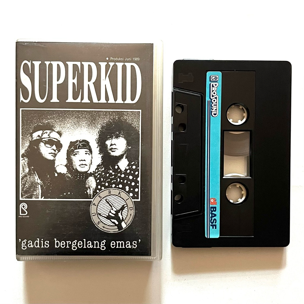 Kaset Pita Superkid / Deddy Stanzah / Deddy Dorres / Jelly Tobing - Gadis Bergelang Emas (1989 PROSO