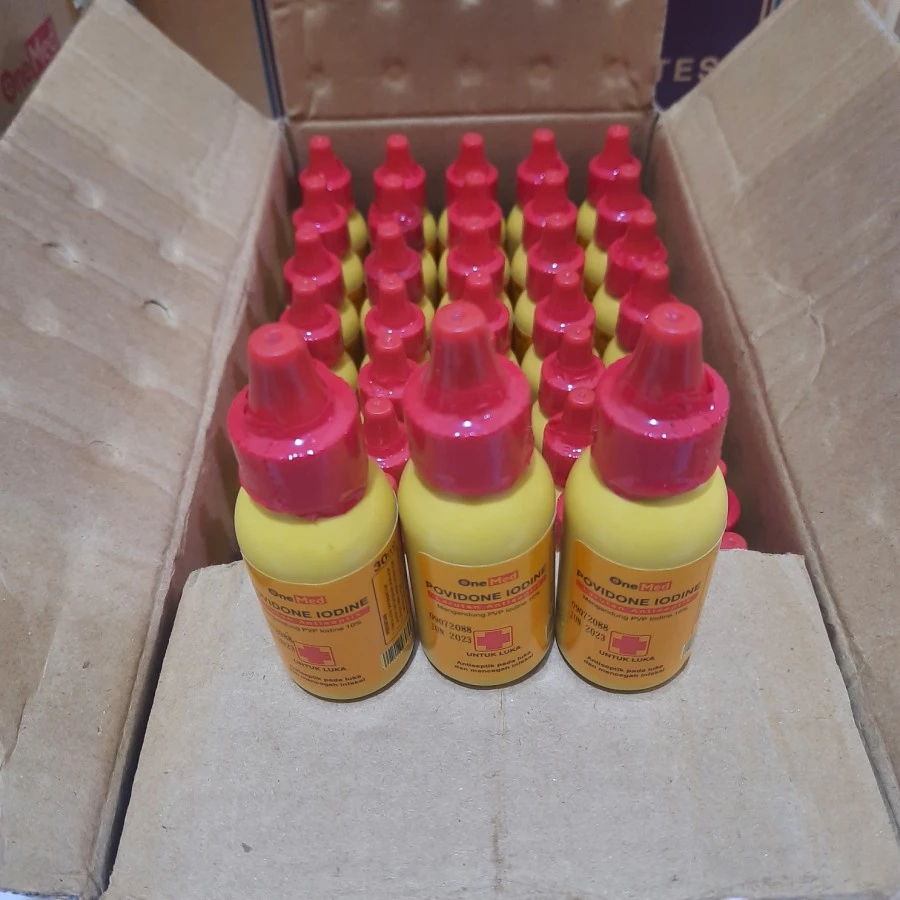 ONEMED Povidone Iodine 30ml - Cairan Antiseptik Obat Merah Perawatan Luka P3K