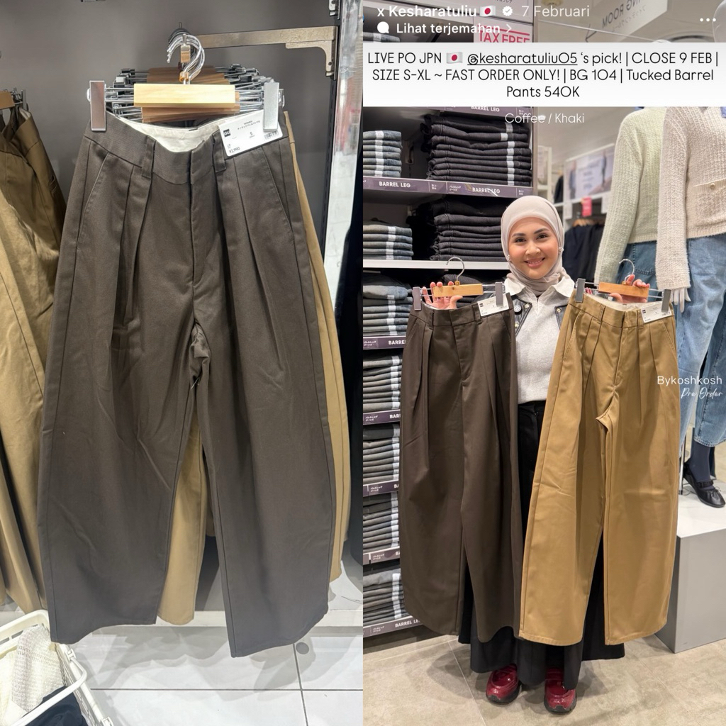 Trousers Barrel GU