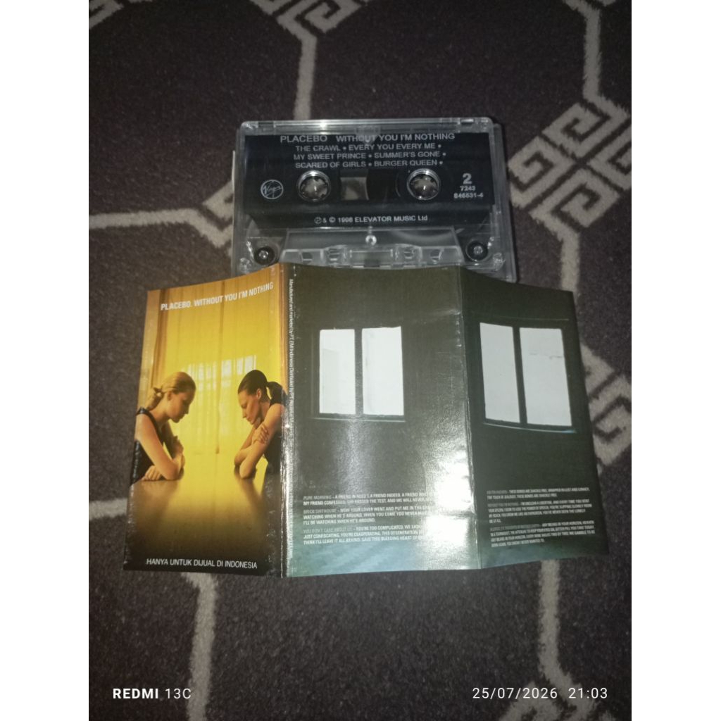 kaset pita placebo without you im nothing