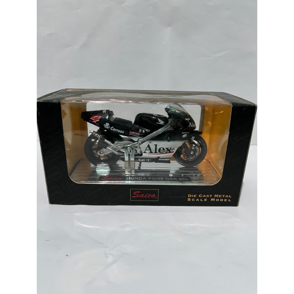 Saico MotoGP 1/18 Honda NSR 500 - Alex Barros 4 Diecast Metal