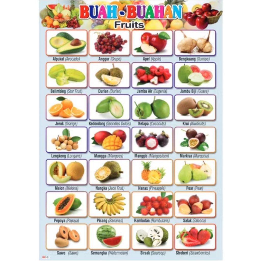 Poster Dinding belajar huruf Hijaiyah dan huruf abjad