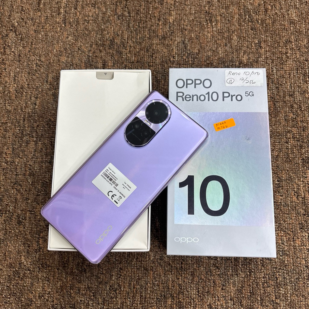 oppo reno 10 pro (5g) 12/256gb second resmi origina