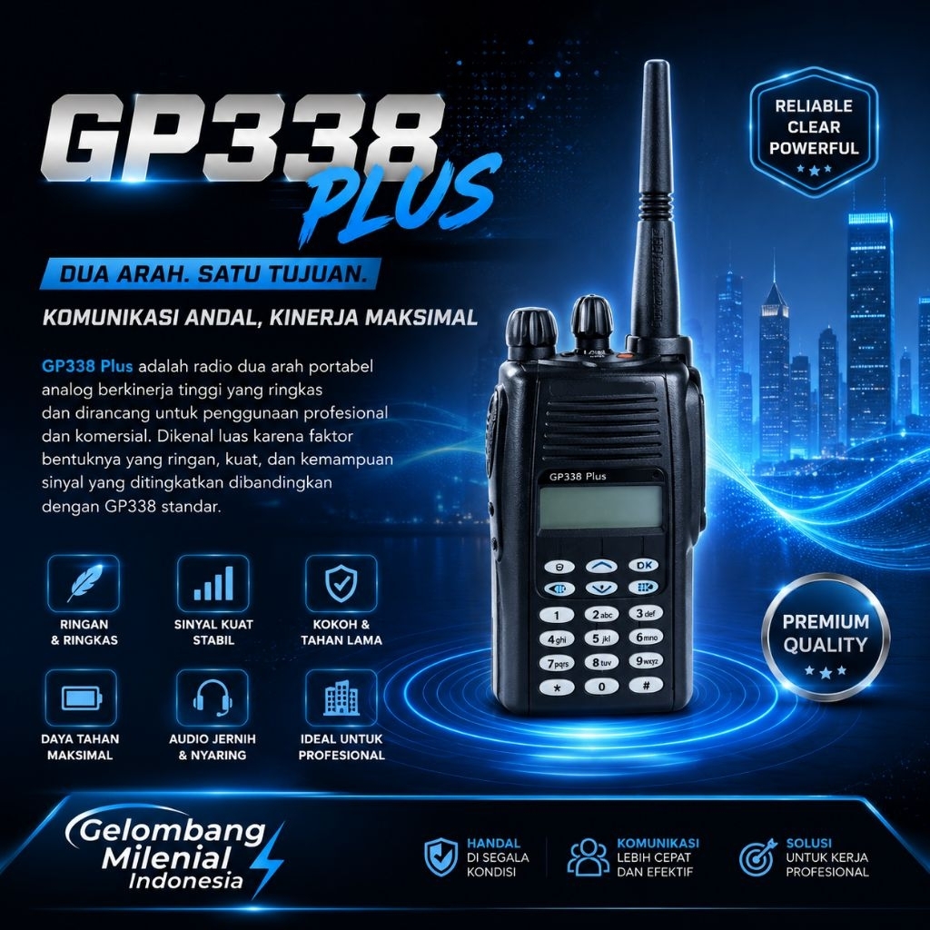 HT MOTOROLA GP338 PLUS VHF SECONDHT MOTOROLA GP338 PLUS VHF SECOND HT MOTOROLA GP338 PLUS UHF SECOND